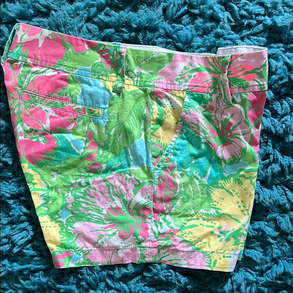 Lilly Pulitzer Women's Floral Shorts - Pink, Green, Yellow